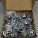 70 PCS Disco Ball, 5 Sizes Disco Ball Ornaments, 4/3.2/2.4/2/1.2 Inch Hanging Mirror Ball, Mini Disco Balls Cake Topper Disco Themed Party Wedding Christmas Tree Decor Holiday Party Supplies