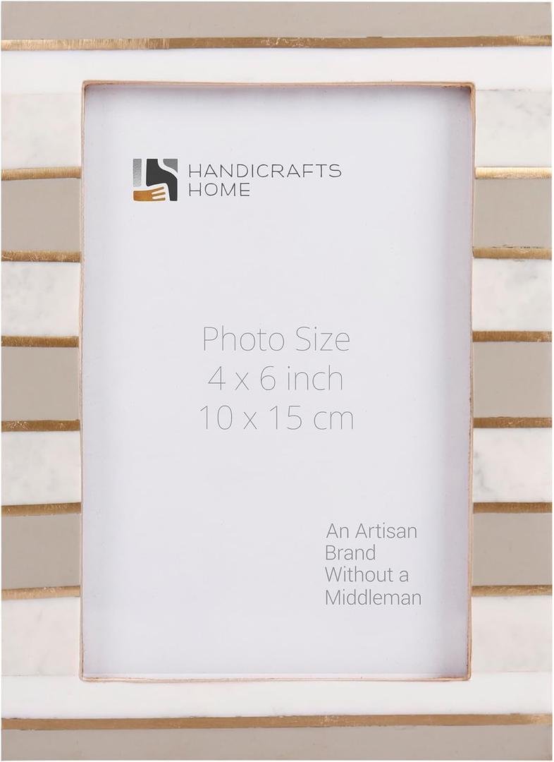 Handicrafts Home 4x6 Picture Frames  Vintage Style Wall Hanging & Desk Decor – Farmhouse Photo Frames Ideal for Living Room Office & Home Decor Picture Frame for Family Pictures & Wall Decor, Darado