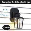 Vinyl Siding Mounting Blocks, 8141DBL Siding Mounting Kits with Built-in Electrical Box for 1/2 inch Lap Double, Outdoor Mounting Plate Kit, 1 Pack