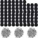 TopPerfekt 120 Pieces Soft Cutting Board Rubber Feet with 304 Stainless Steel Screws, 0.31 x 0.59 (HD), Not Slip, Non Marking, Anti-Skid, Fine Grips for Furniture, Electronics and Appliances