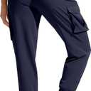 SANTINY Women's Cargo Pants with 6 Pockets Lightweight Quick Dry Travel Hiking Pants Casual Summer Joggers (S)