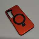 Designed for Samsung Galaxy S23 Case with Magnetic Ring Stand [Compatible with Mag-Safe][Military Grade Drop Protection][Build in Kickstand] Shockproof Galaxy S23 Phone Case 6.1",Red