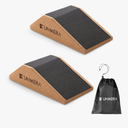 UNMERA Squat Wedge Block 2PCS Non Slip Professional Ramp, Platform for Heel Elevated Squats and Calf Raises