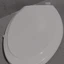 KOHLER 4734-RL-0 Rutledge ReadyLatch Soft Close Elongated Toilet Seat, Quiet-Close Lid Grip-Tight Bumpers, Installation Hardware, Home Essentials, White
