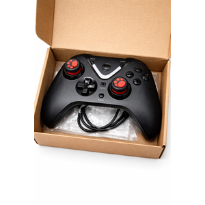 ROTOMOON Wireless Game Controller with LED Lighting Compatible with Xbox One S/X, Xbox Series S/X Gaming Gamepad, Remote Joypad with 2.4G Wireless Adapter, Rechargeable Battery