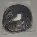 Black Rubber Weather Stripping Door Seal Strip, D Shape Door Weather Seal Strip, Self-Adhesive Soundproofing Frame Insulation Tape for Doors Frame/Window Seal, Blocks Cold Drafts Noise (33 feet)