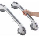 TAILI Grab Bars for Bathtubs and Showers 2 Pack Suction Grab Bar, Heavy Duty Shower Handle Removable Bath Handrails for Seniors and Elderly, Bathroom Safety Grip No Drilling Waterproof,Grey