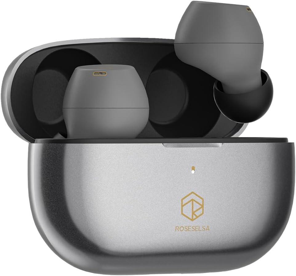Ceramics X Wireless Earbuds, 55dB Active Noise Cancelling Earphones, Hi-Res LDAC, IPX5 Sweat Resistant Anti-Wind, 50H Battery, 4 HD Mics, Game Mode Dual Connectivity (Silver Grey)