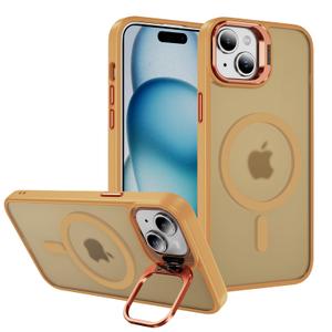 2 x Hitaoyou Translucent Matte Camera Kickstand Case for iPhone 13, Compatible with Magsafe, Shockproof Heavy Duty Protective Cover