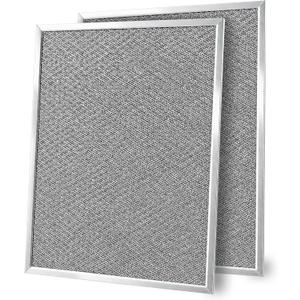 Set of 2 Aluminum Range Hood Filters 8 1/4” x 10”x 0.09"Th - Grease Filters for Range Hood - Camper Metal Tiny House - Hoods Stove Vent Filter or Kitchen Exhaust Fan Cover - Replacement Oven Filter