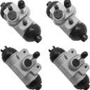 M MATI Wheel Cylinder Brake Shoe Front Rear All for Kawasaki Mule 3000 3010 3020 4000 4010 KAF620 KAF950 Diesel 2001-2021 43092-1053 43092-1054 41048-1132 41048-1133