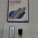 MFi Certified 256GB Flash Drive for iPhone iPad, Photo Stick for External Memory Storage, Easily Back Up and Save Photos Videos, 4 in 1 USB Memory Stick Thumb Drive for iPhone/iPad/Android/PC (Blue)