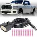 LED Halogen Headlight Headlamp Connector Harness Pigtail Plug Compatible with Dodge Ram 2500 3500 2019 2020 Replace # 68364272AA