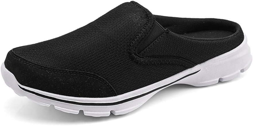 MizHome Men's Open Back Sneaker Clogs Knit Mules Shoes Lightweight Breathable Slippers Size 10 (Set Of 24) 