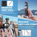 BRDRC Pocket 3 Silicone Cover, For Xtra Muse Protective Case Lens Protector Scratch-Resistant Sleeve Skin Compatible with DJI OSMO Pocket 3 Creator Combo/Xtra Muse Accessories (Black)