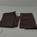 MIULEE Decorative Linen Euro Sham Pillow Covers 24x24 Dark Coffee Boho Farmhouse Neutral Winter Couch Throw Pillows for Bed Pack of 2 Accent Modern Pillowcase Sofa Livingroom Home Decor