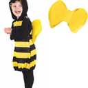 fun shack Toddler Bumblebee Costume for Kids, Cute Bumble Bee Outfit for 1 to 2 Years, Adorable Dress-Up Costume 
