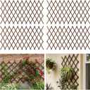 4 PCS Expandable Garden Trellis, 37" x 90" Trellis for Climbing Plants Outdoor, Wooden Lattice Fence Wall Panel Lattice Panels for Outside, for Climbing Plants Vine Ivy Rose Cucumbers Clematis4PC