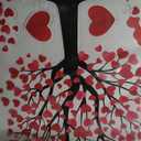 Trendy Wall Stickers Beautiful Love Heart Tree
