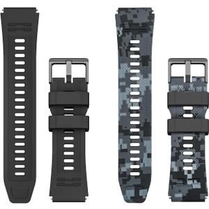 Smart Watch Band 22mm 2 Pack, for AMAZTIM Smart Watch Bands Replacement M2/T2, Compatible with KOSPET Tank M2/T2, Sports Straps Bands, Adjustable Wristband, Men Smartwatch Band (Black Camouflage)