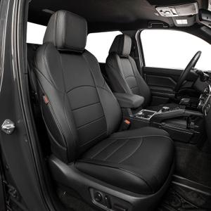 EKR 4runner Seat Covers Full Set 5 Seats 2025 2026,Car Seat Cover for Toyota 4 Runner,Leather Seat Covers for Cars SUV,Automotive Seat Covers,Car Seat Protector Cushion Waterproof(Black)