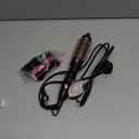 Thermal Brush, MINI & Tiny 1 Inch Ionic Heated Round Brush for Smooth Style, Tourmaline Ceramic Cepillo para Pelo for Short to Medium Hair, Adjustable Temperature, Dual Voltage, Compact-Size (Black)