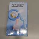 4-in-1 Pet Steam Brush With Handle for Longhair & Shorthair Cats & Dogs - Rubber Spray Brush With Release Button, Dog Comb and Cleaner (Pink)