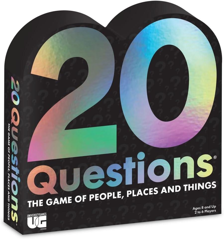 20 Questions The Original Game of People Places and Things from University Games, for 2 to 6 Players Ages 12 and Up