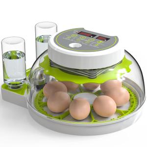 Egg Incubators for Hatching Chicks, Egg Incubator with Automatic Egg Turning and Humidity Control, Built-in Egg Candle, External Water-adding, Incubator for Chicken Eggs, Ducks, Goose, Quail (Small, Green)