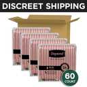 Depend Night Defense Adult Diapers, Incontinence & Postpartum Bladder Leak Underwear for Women, Disposable, Overnight, Medium, Blush, 60 Count (4 Packs of 15)