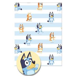 Danilo Promotions LTD BLW01 Bluey Wrapping Paper, Bluey Gift Wrapping, 2 Sheets 2 Tags Bluey