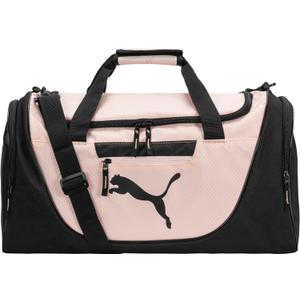 PUMA Women's Evercat Candidate Duffel Bag (Black/Light Pink)