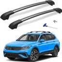 300lbs Lockable Roof Rack Cross Bar Fit for Volkswagen VW Tiguan 2018-2026 (Not for Limited) & Taos 2022-2026, Aluminum Roof Rails Crossbars for Cargo Bars Luggage Bike Kayak Rack