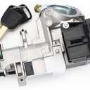 New Ignition Switch Assembly& Left/Right Door Lock Cylinder Compatible with 2003-2005 Honda Civic Accord CRV w/ 2 Keys OE# 06350-SAA-G30, 35100-SDA-A71 (No Anti-Theft Module)
