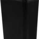 Cand 14 L Small Plastic Trash Can, Slim Swing Lid Trash Bins(Black)
