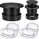 2 Pack Table Umbrella Hole Ring Plug Cap Set, Outdoor Parasol Table Hole Cover Insert for Patio, Yard, Garden, Camping, Pool