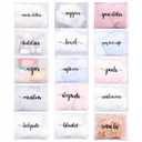 Boao 15 Pack Hospital Bags for Labor and Delivery 11 x 14 Inch Diaper Bag Organizing Pouches Resealable Maternity Hospital Pouches(Black Letter)