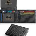 RUNBOX Wallet for Men Slim Rfid Leather 2 ID Window With Gift Box | Slim, Rfid, 2 ID Window, With Gift Box, Slim, Rfid
