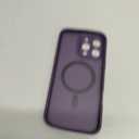 CANSHN Magnetic Compatible with iPhone 16 Pro Max Case, Upgraded [Full Camera Protection] [Compatible with Magsafe] [Translucent Matte] Shockproof Protective Phone Case Cover 6.9 Inch - Deep Purple