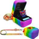 JCHPINE Silicone Cover Case for Bitzee Interactive Digital Pet and Case, Protective Skin Sleeve for Bitzee Virtual Electronic Pets Accessories (for Original 15 Animals) (Multicolor)