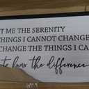 Serenity Prayer Rustic Bible Verse Framed Wall Art, 40''15'' Positive Religious Christian Saying Sign for God Jesus Christ Prayer, Vintage Horizontal Holy Inspirational Catholic Scripture Decor