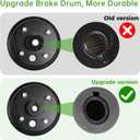2 x 10L0L Golf Cart Brake Drum/Hub Assembly (Electric) for EZGO TXT Replaces OEM# 19186G1P