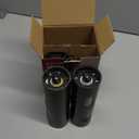 CIRCLE JOY Electric Rechargeable Salt and Pepper Grinder Set Top-Refill Automatic Pepper Mill Grinder with Charging Base, Adjustable Coarseness, Easy Filling Larger Capacity with Led for Home Kitchen