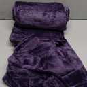 Bedsure GentleSoft Fleece Blankets Queen Size Purple - Bed Blanket Soft Lightweight Plush Fuzzy Cozy Luxury Microfiber, 90x90 inches