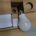 Amazon Basics Smart Indoor LED Light Bulb, Sunset-to-Midnight Activated, Works with Alexa Only, Tunable White, 7.5 W, 4-Pack