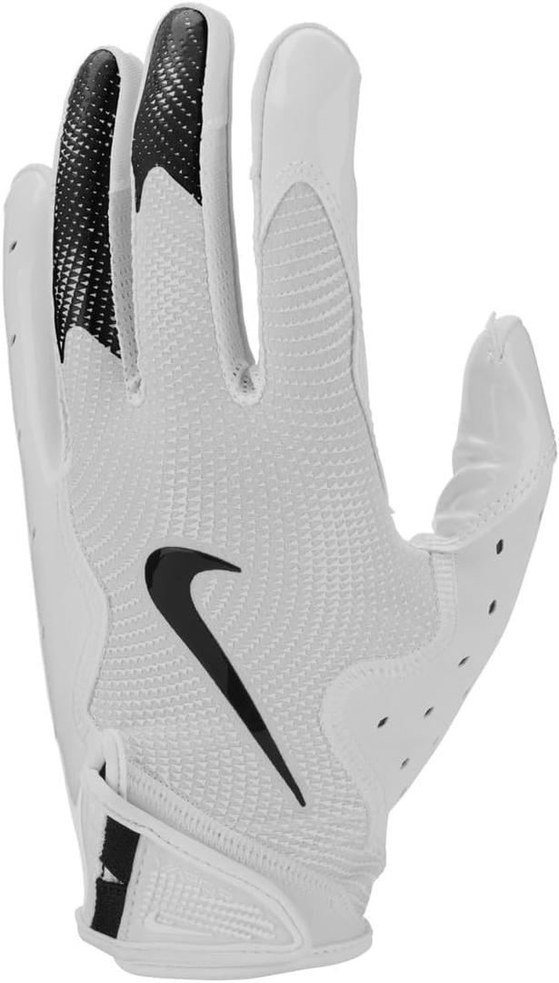 Nike Vapor Jet 8.0 Football Gloves (Small, A WHITE | WHITE | BLACK)