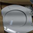 BEMIS 500EC 390 Toilet Seat with Easy Clean & Change Hinges, 1 Pack Round, Cotton White