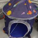 3pc Space Ship Kids Play Tent, Crawl Tunnel, Ball Pit for Toddlers, Indoor Outdoor Playhouse Castle Toys, Baby Boys Girls for 3 4 5 6 7 Years Old (Balls Not Included)