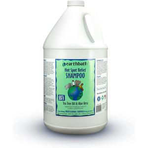 earthbath, Hot Spot Relief Pet Shampoo - Tea Tree Oil Hot Spot Treatment for Dogs, Best Dog Shampoo for Itching & Skin Conditions, Made in USA, Cruelty Free Itch Relief for Dogs - 128 Oz (1 Pack)