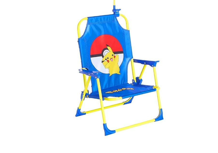 Idea Nuova Pokemon Kids Outdoor Folding Beach Chair, Ages 3+